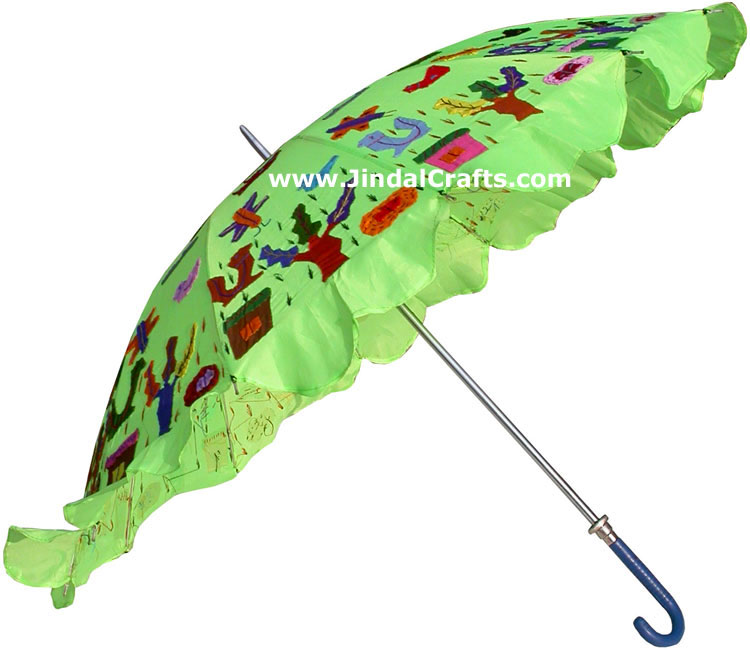Water Proof Patch Work Sun Umbrella India Applique Art