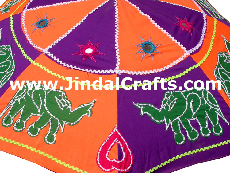 Hand Embroidered Colourful Traditional Sun Umbrella