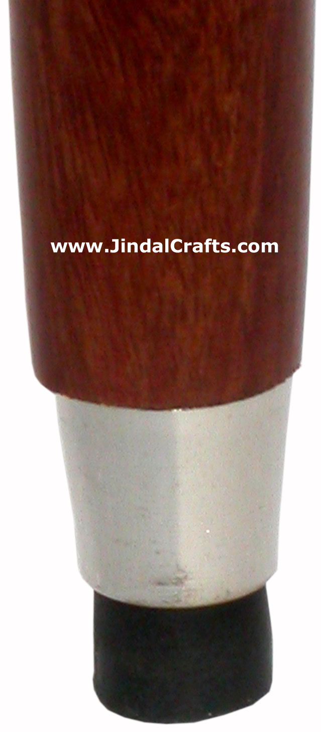 Hand Made Wooden Brass Walking Stick Walking Cane from India