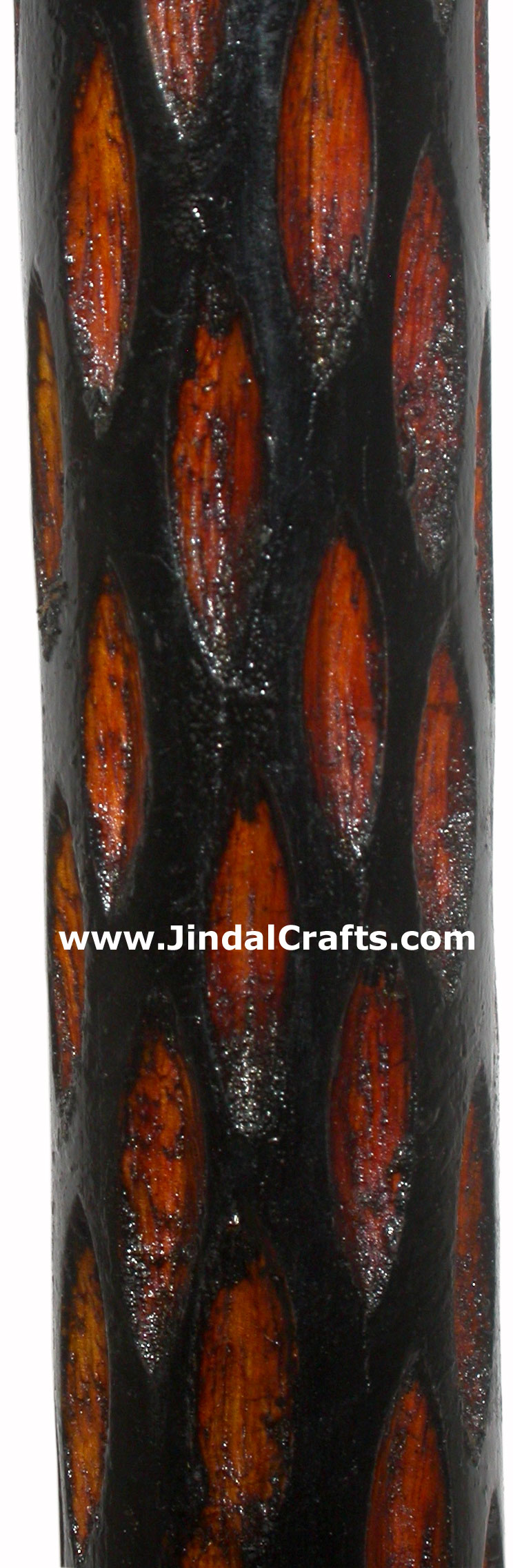 Hand Made Sheesham Wood Brass Walking Stick Walking Cane from India