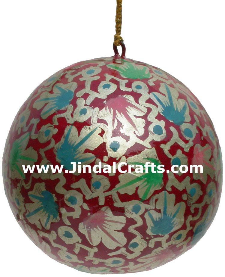 Handmade Papier Mache Decorative Painted Ball India Art