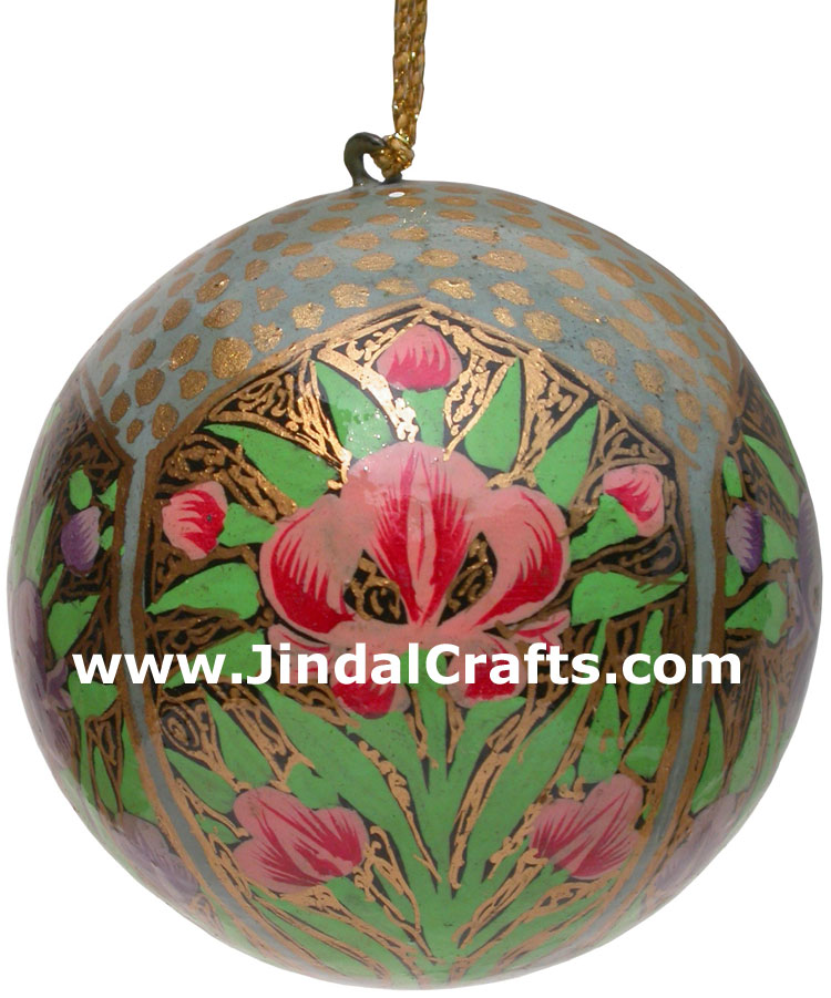 Handmade Papier Mache Decorative Painted Ball India Art