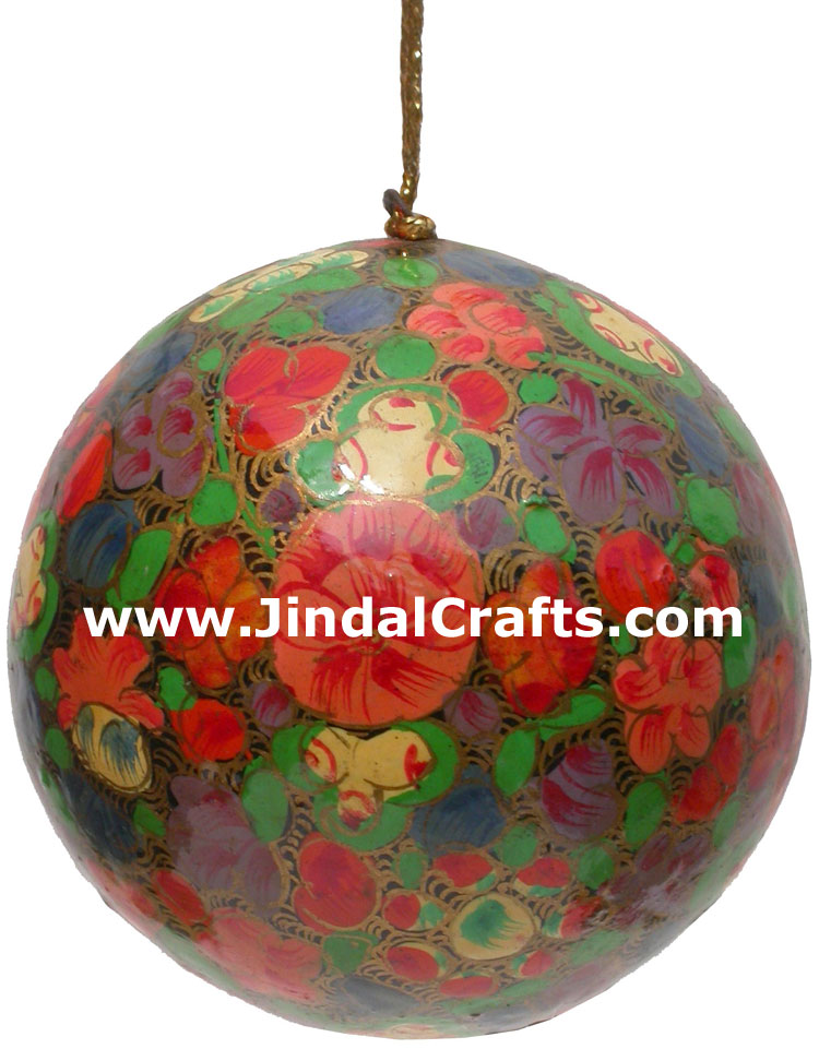 Handmade Papier Mache Decorative Painted Ball India Art