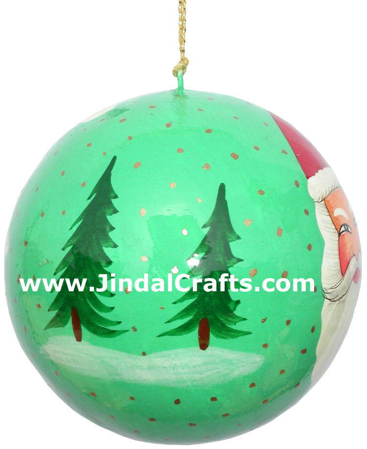 Handmade Papier Mache Decorative Painted Ball India Art