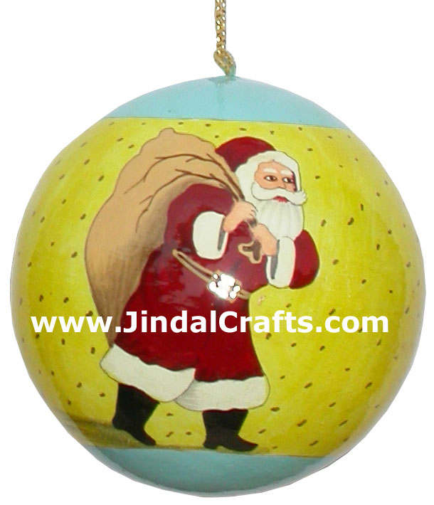 Handmade Papier Mache Decorative Painted Ball India Art