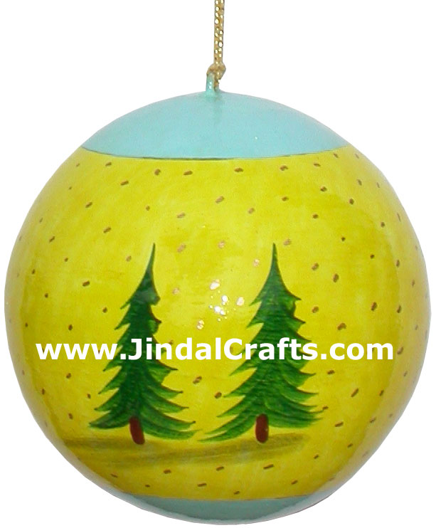 Handmade Papier Mache Decorative Painted Ball India Art