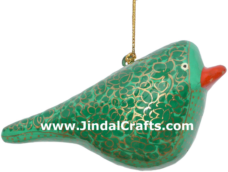 Handmade Papier Mache Decorative Painted Bird India Art