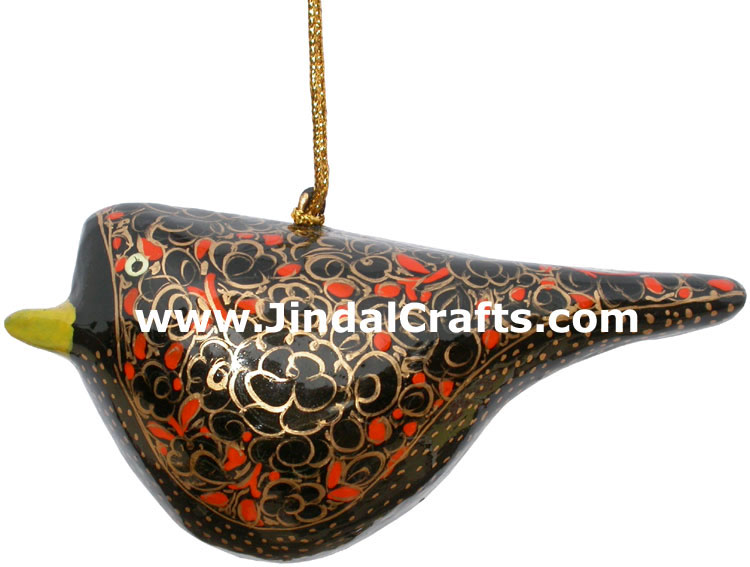 Handmade Papier Mache Decorative Painted Bird India Art