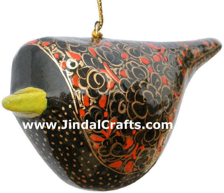 Handmade Papier Mache Decorative Painted Bird India Art