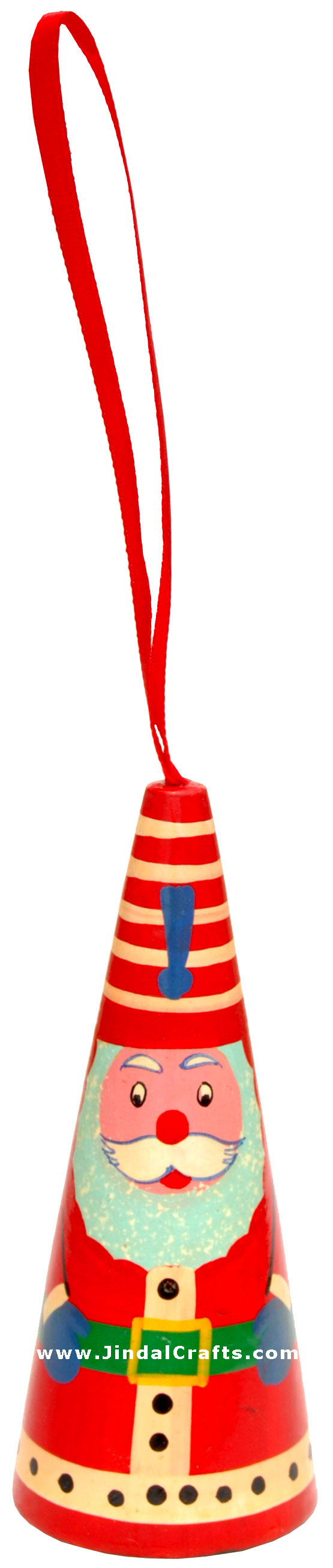 Handcrafted Handpainted Wood Christmas Hanging Ornament