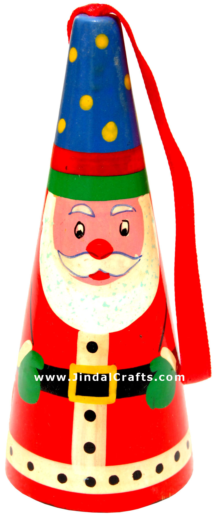 Handcrafted Handpainted Wood Christmas Hanging Ornament