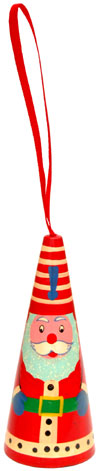 Handcrafted Handpainted Wood Christmas Hanging Ornament