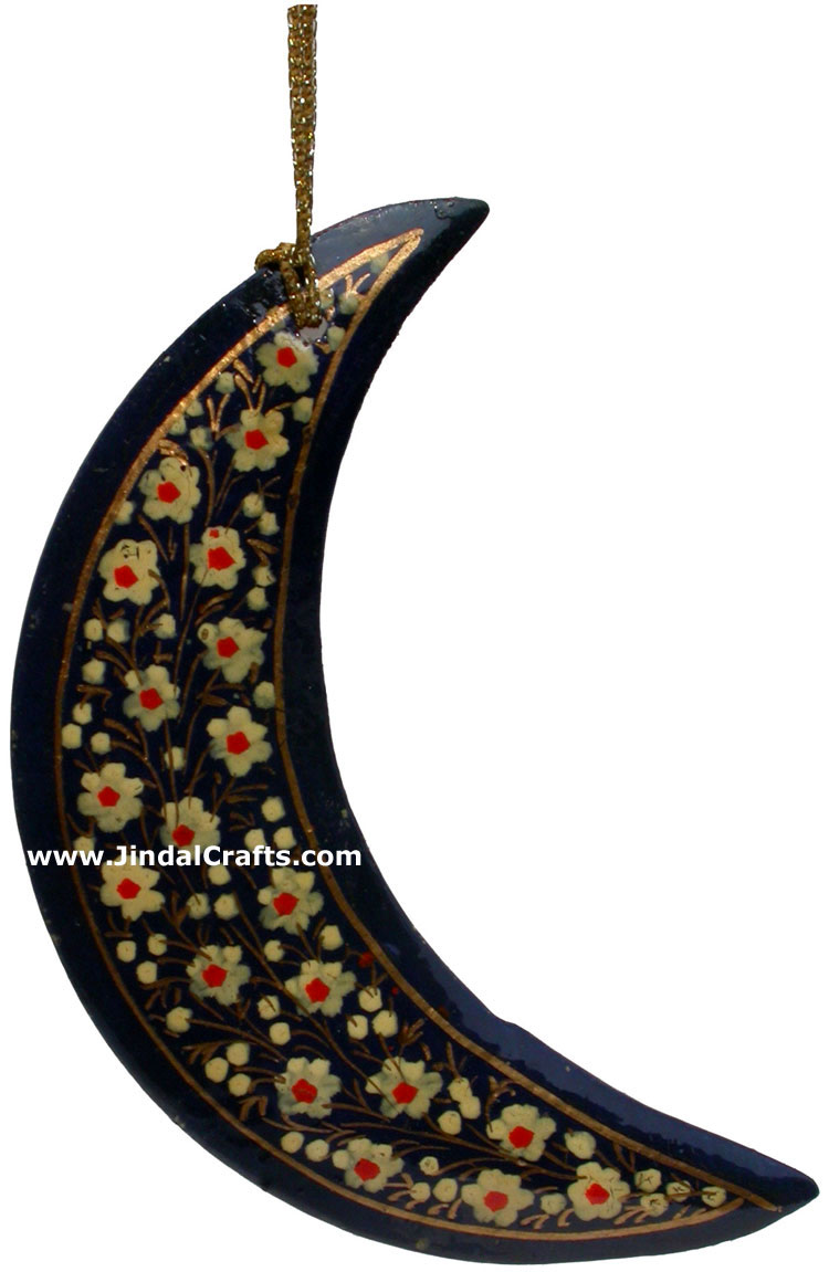 Handmade Papier Mache Decorative Painted Moon India Art