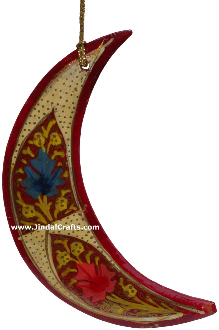 Handmade Papier Mache Decorative Painted Moon India Art