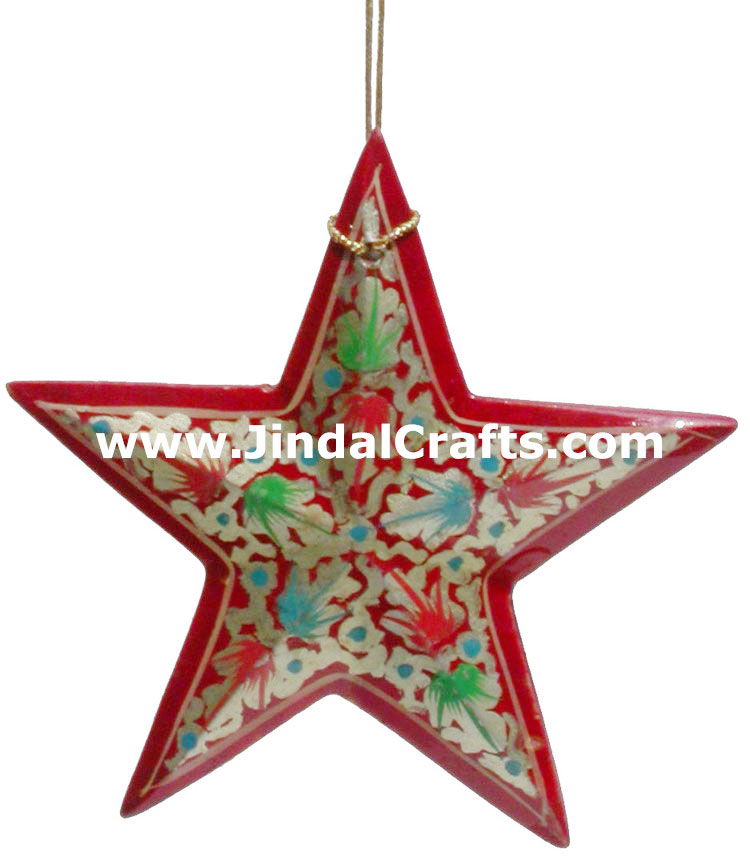Handmade Papier Mache Christmas Decoration Hangings