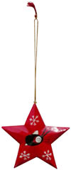 Hand Made Painted Papier Mache Christmas Ornament Stars