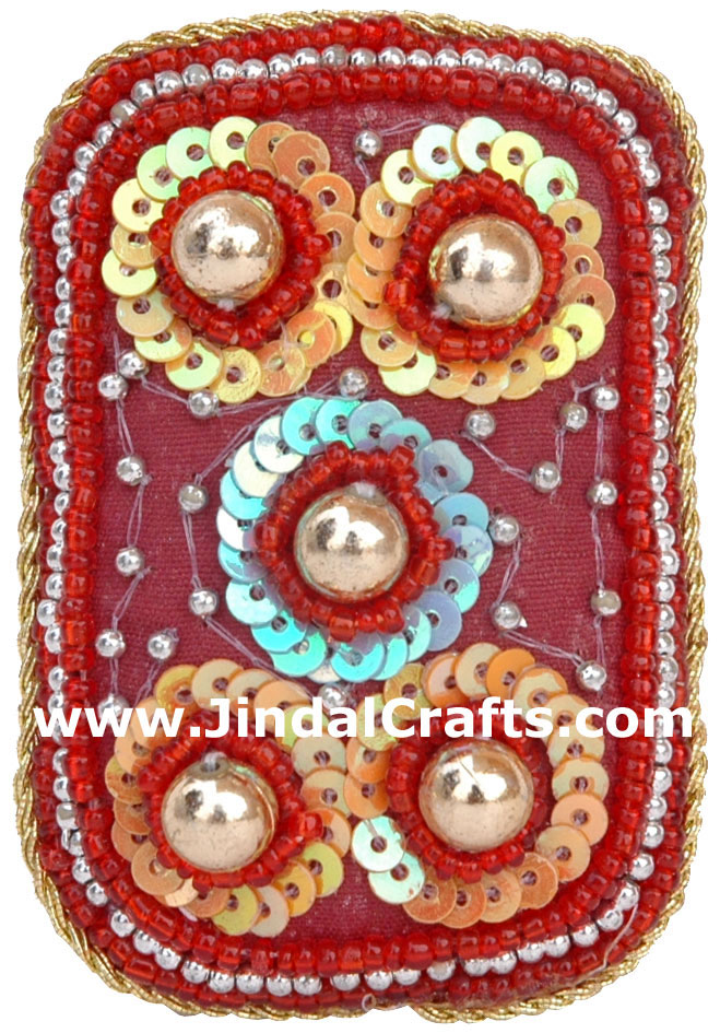 Embroidered Beaded Christmas Ornaments