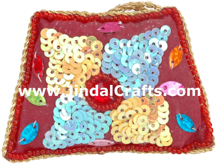 Embroidered Beaded Christmas Ornaments