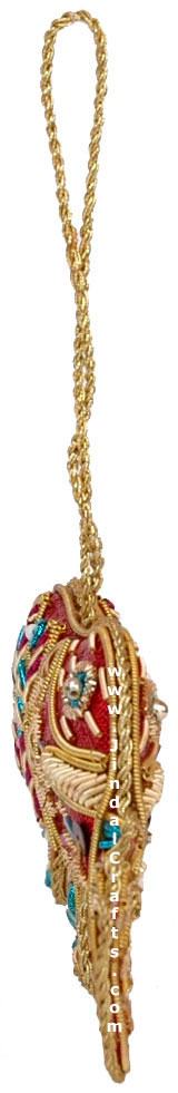 Embroidered Beaded Christmas Ornaments Elephant
