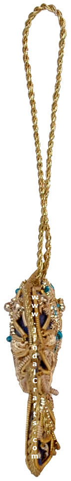 Embroidered Beaded Christmas Ornaments Elephant