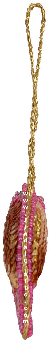 Embroidered Beaded Christmas Ornaments Elephant