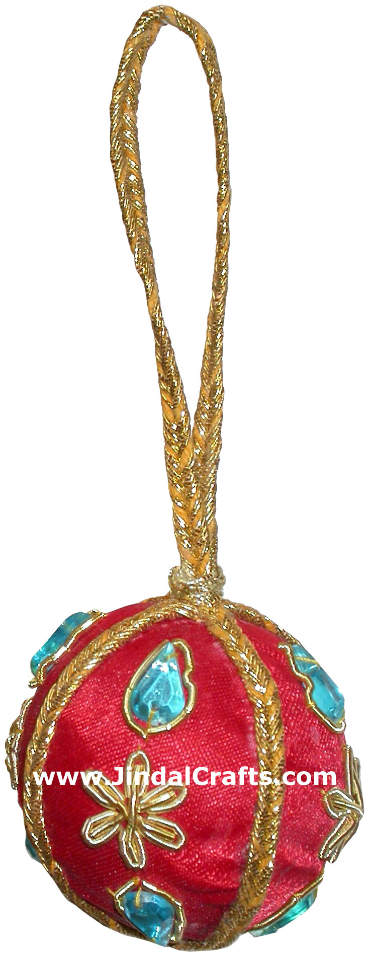 Ball - Hand Embroidered Beaded Christmas Ornaments