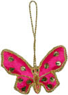 Butterfly - Hand Embroidered Beaded Christmas Ornaments