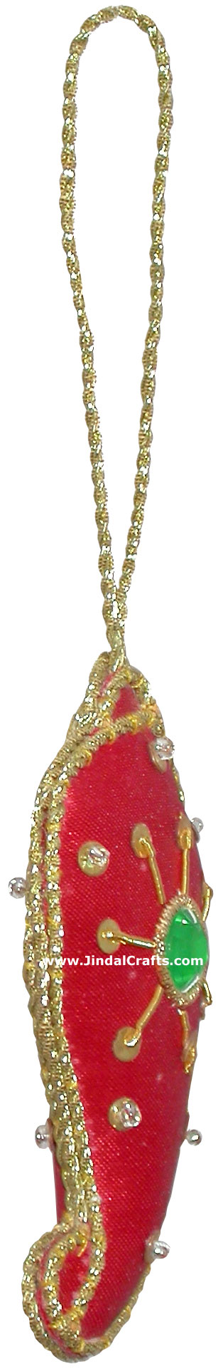 Mango - Hand Embroidered Beaded Christmas Ornaments