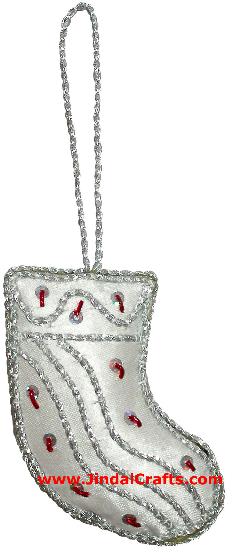 Stockings - Hand Embroidered Beaded Christmas Ornaments