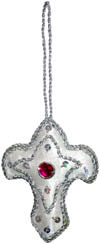 Tree - Hand Embroidered Beaded Christmas Ornaments
