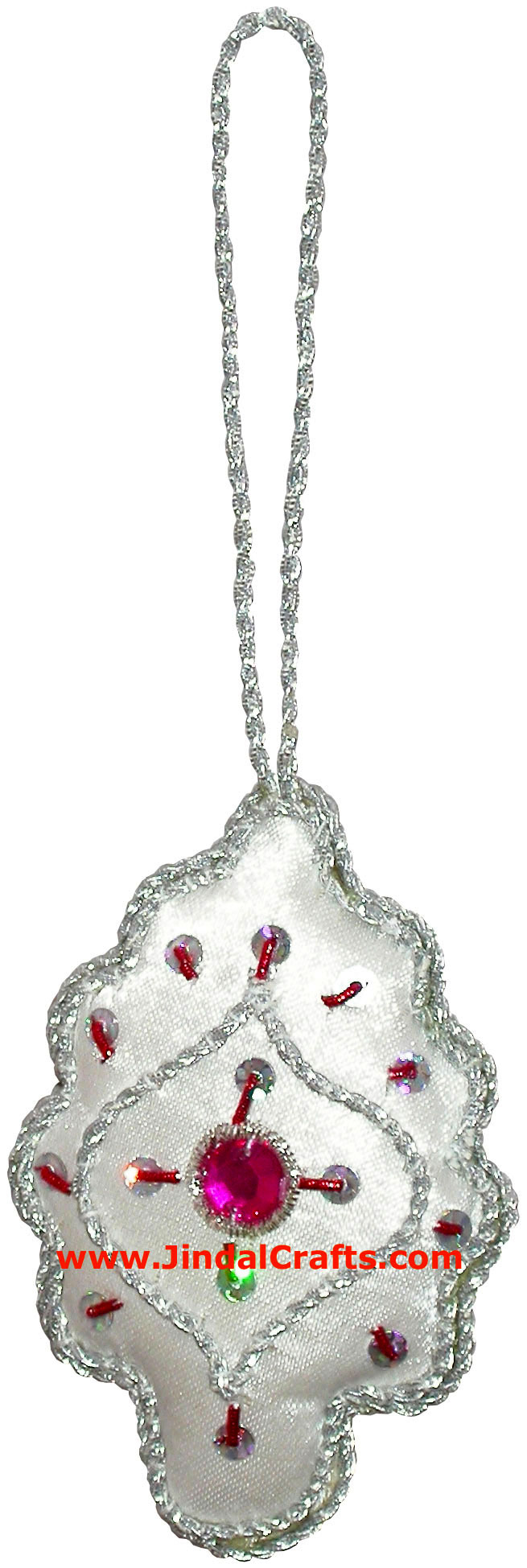 Tree - Hand Embroidered Beaded Christmas Ornaments