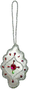 Tree - Hand Embroidered Beaded Christmas Ornaments