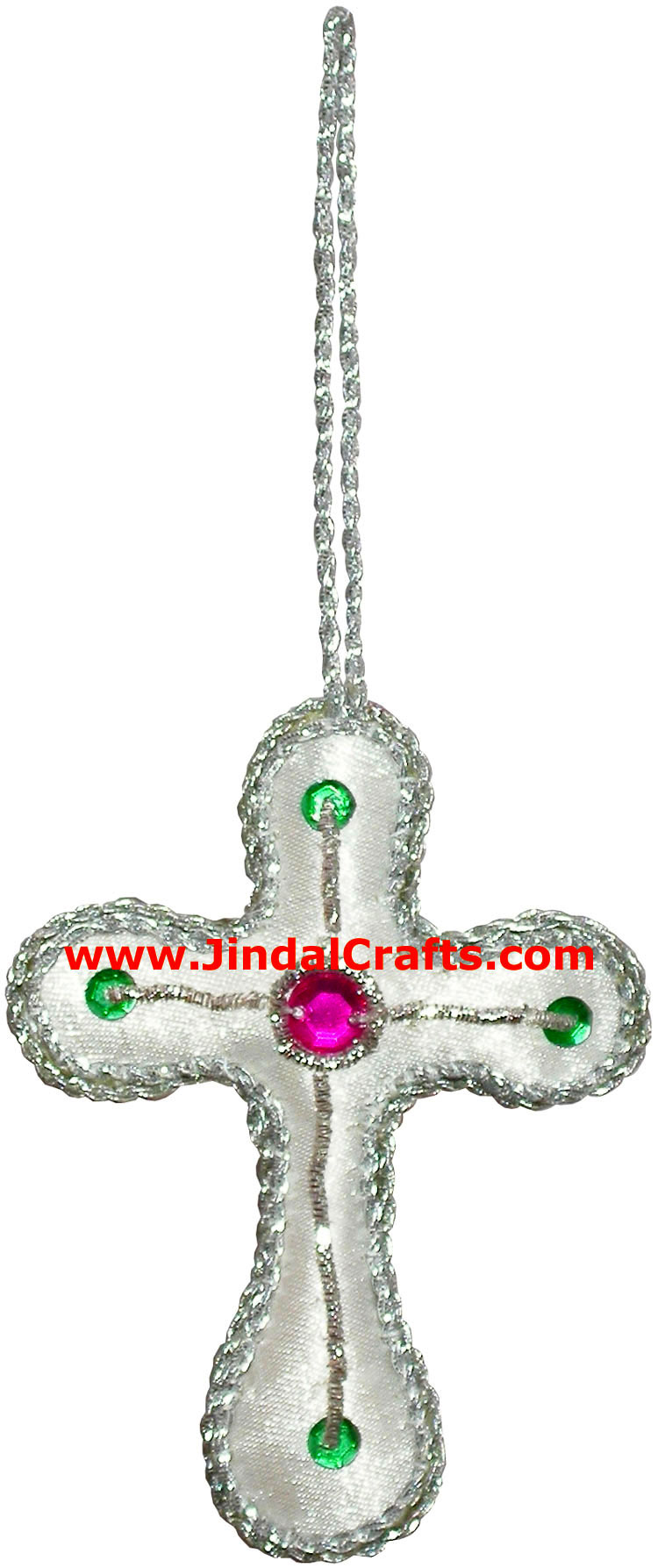 Hand Embroidered Beaded Christmas Ornaments