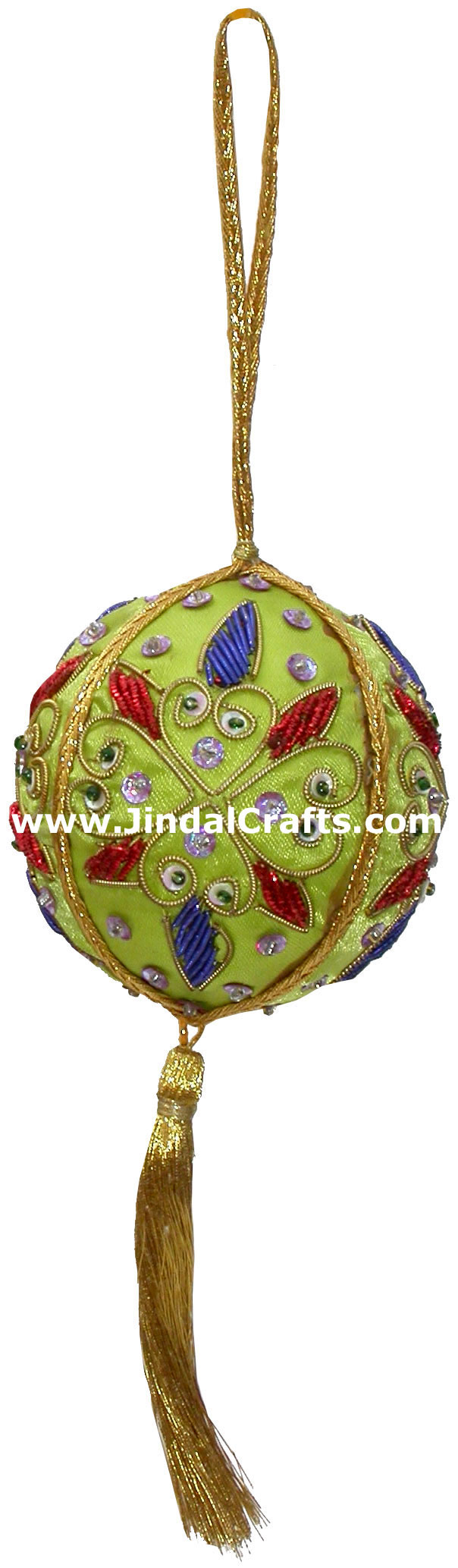 Hand Embroidered Jari Christmas Decoration Hangings
