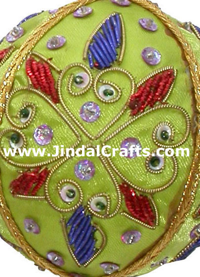 Hand Embroidered Jari Christmas Decoration Hangings