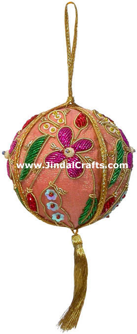 Hand Embroidered Jari Christmas Decoration Hangings