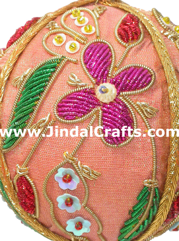 Hand Embroidered Jari Christmas Decoration Hangings