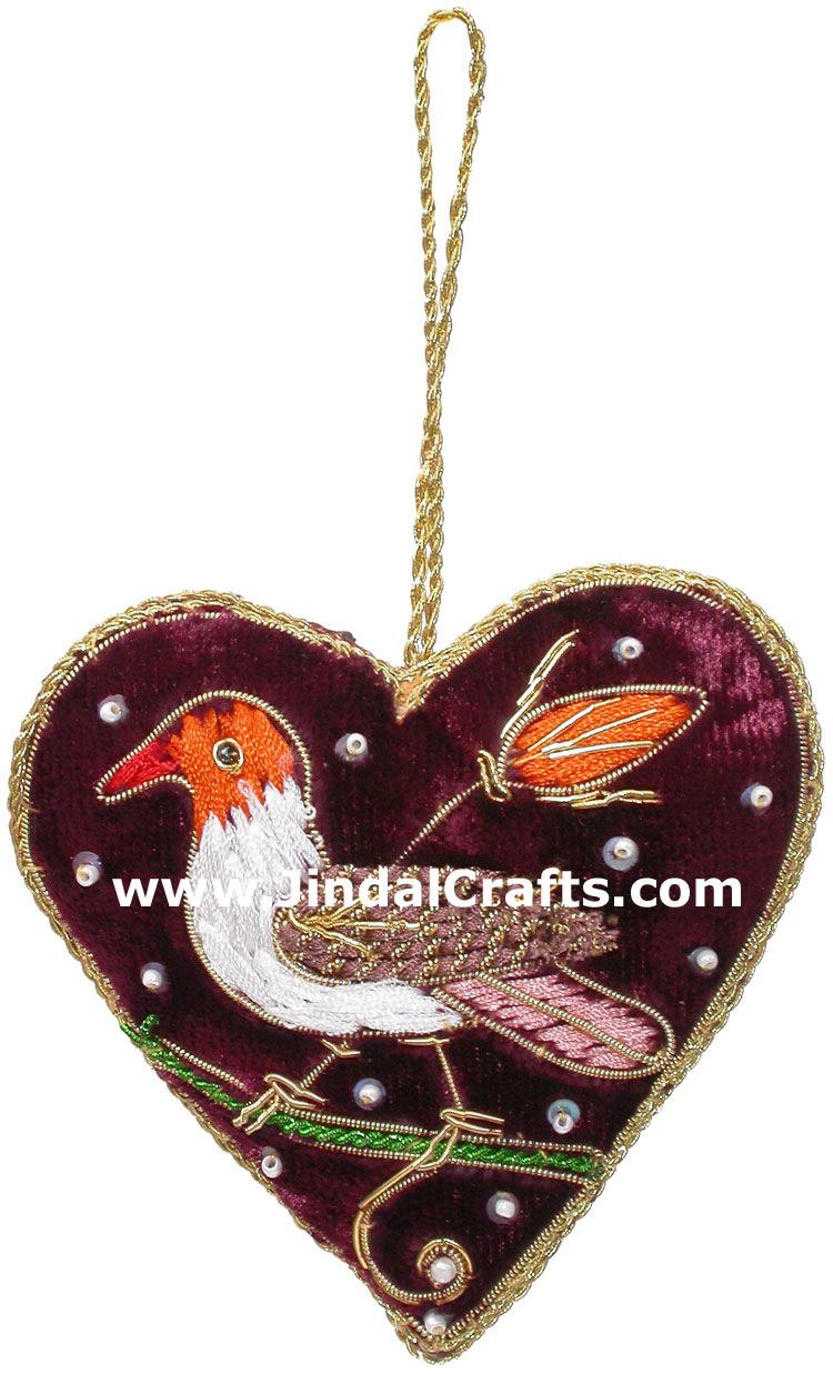 Hand Embroidered Jari Christmas Decoration Hangings