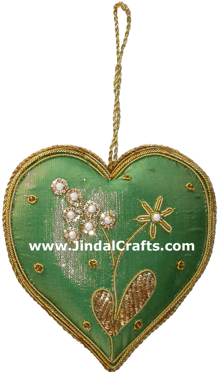 Hand Embroidered Jari Christmas Decoration Hangings