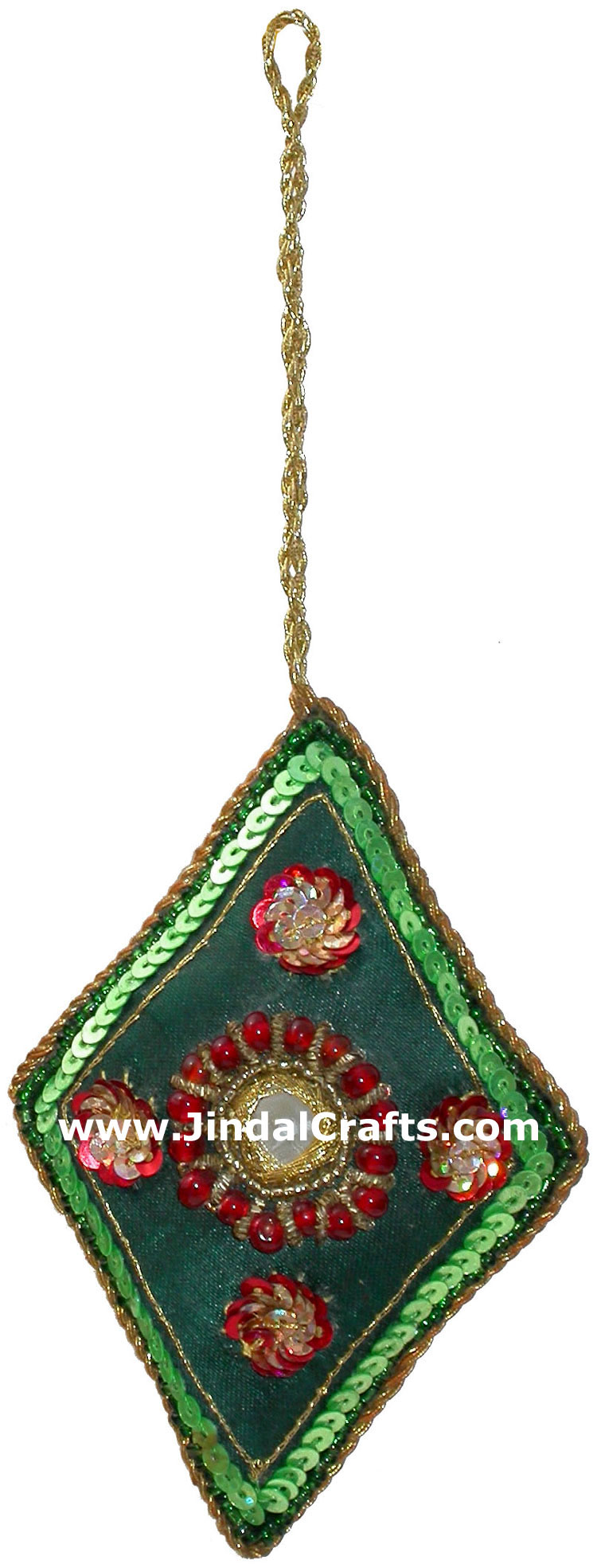 Hand Embroidered Jari Christmas Decoration Hangings