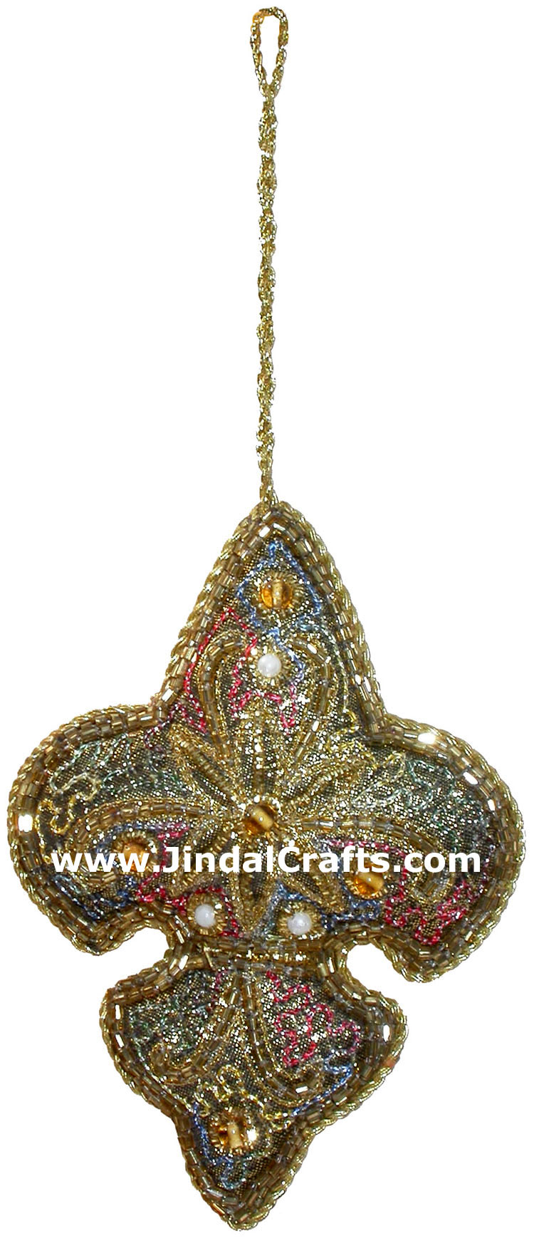 Hand Embroidered Jari Christmas Decoration Hangings
