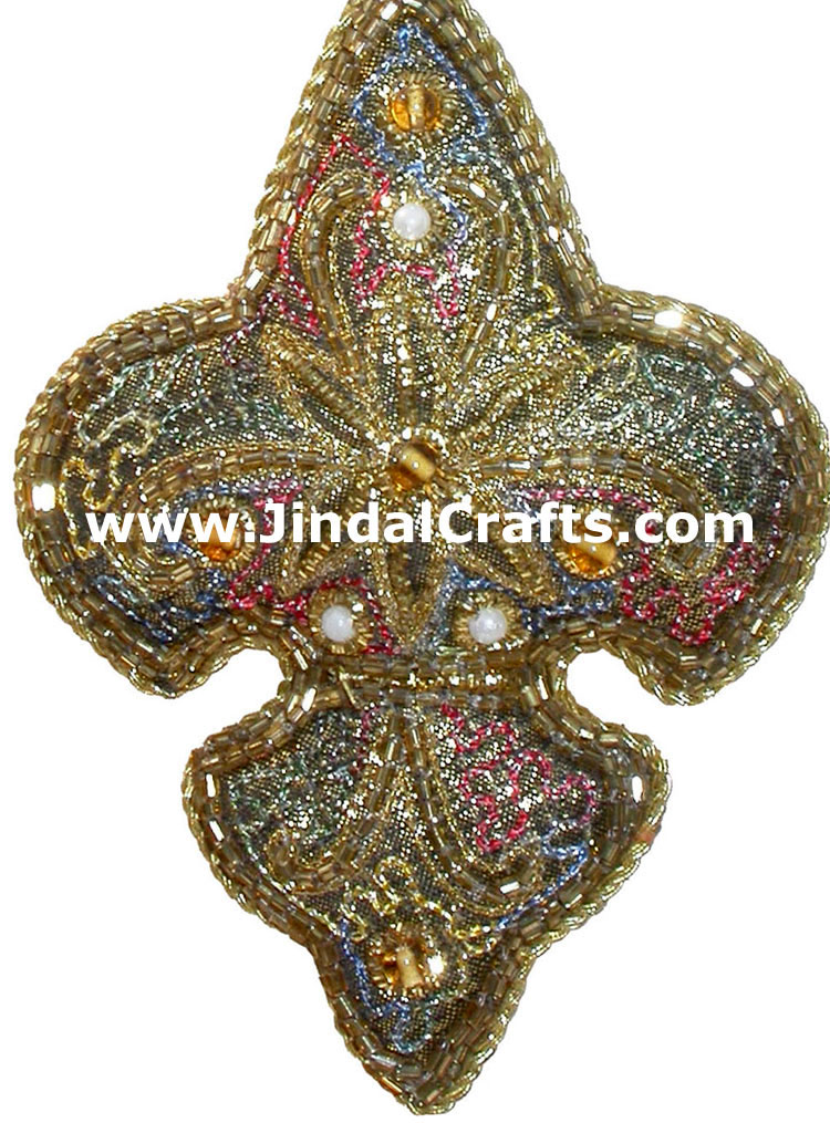 Hand Embroidered Jari Christmas Decoration Hangings