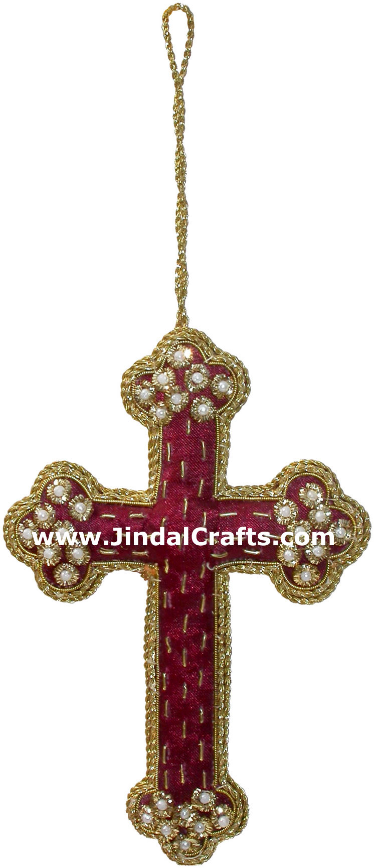 Hand Embroidered Jari Christmas Decoration Hangings