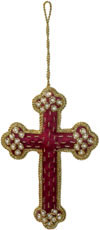Hand Embroidered Jari Christmas Decoration Hangings