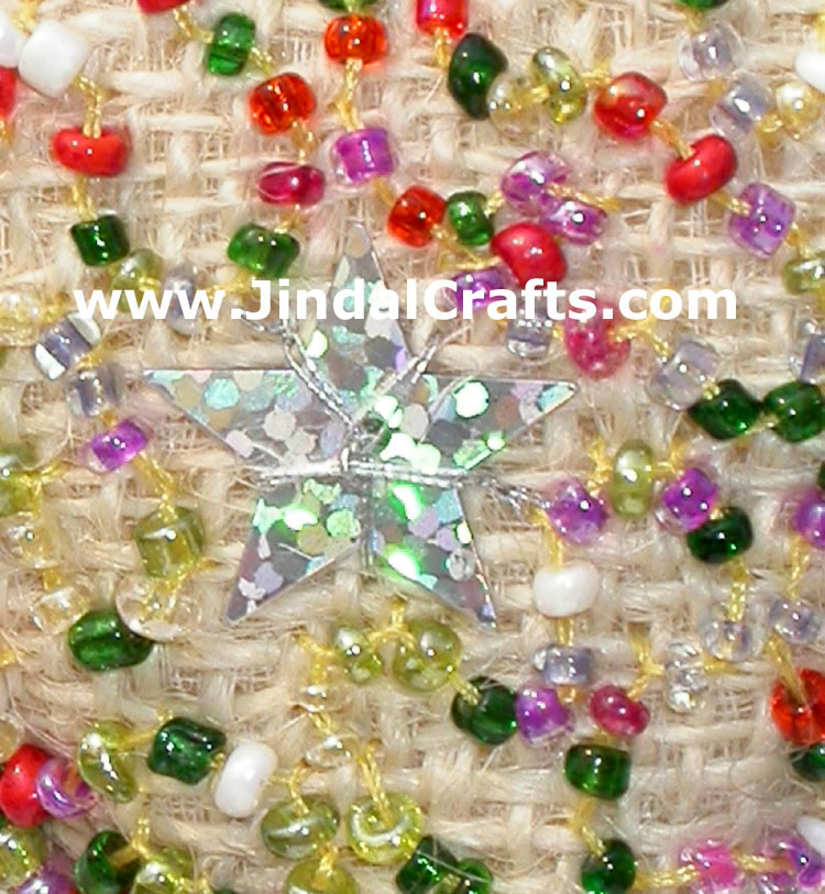 Hand Embroidered Jari Christmas Decoration Hangings