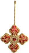 Hand Embroidered Zari Christmas Hangings Ornament India