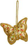 Beadwork Cotton Ornaments Christmas Handcrafted India
