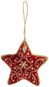 Beaded Ornaments Hand Embroidered Xmas Holiday Gift Art