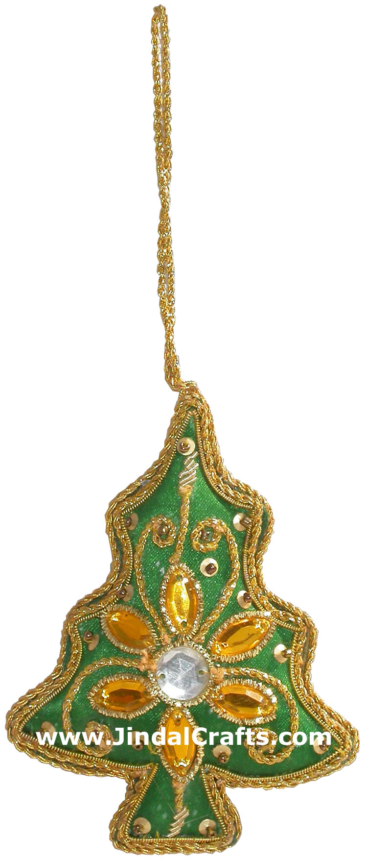 Beadwork Cotton Ornaments Christmas Handcrafted India