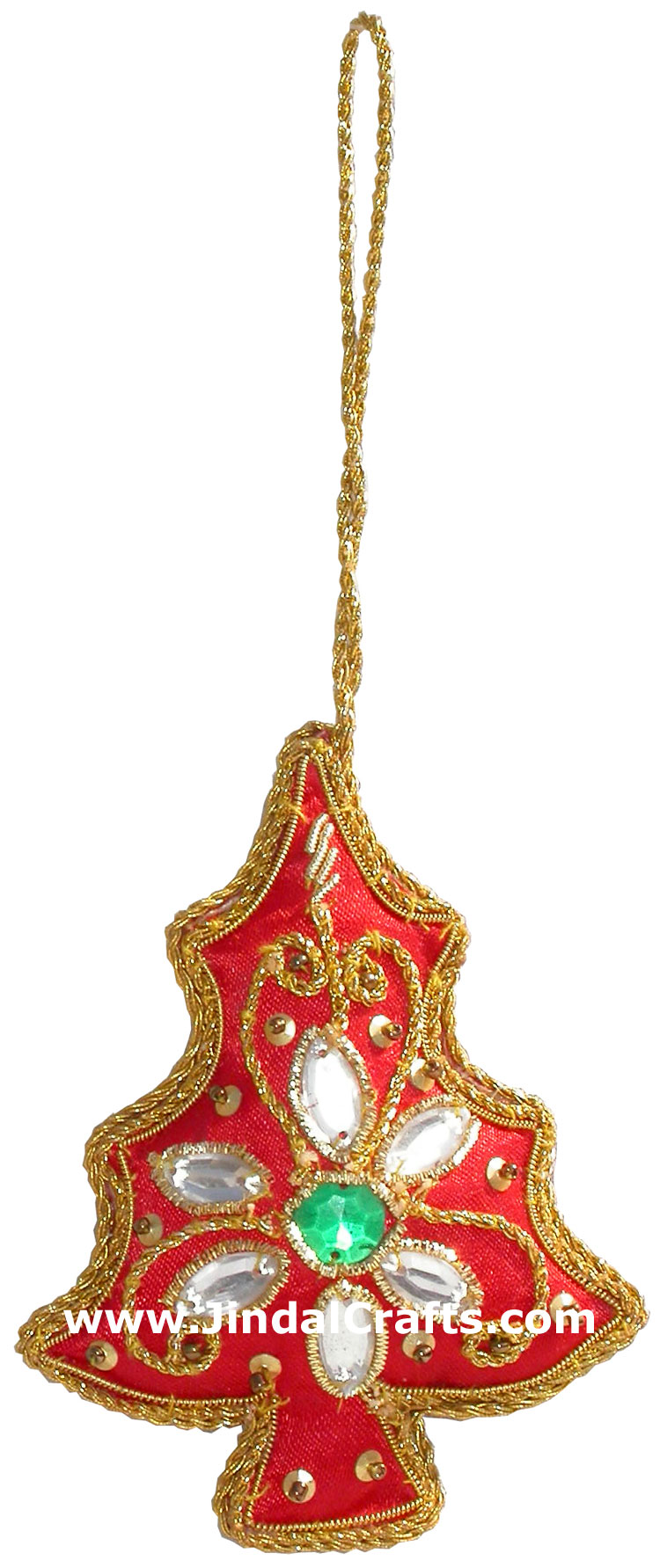 Beaded Ornaments Hand Embroidered Xmas Holiday Gift Art